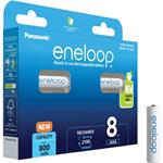 Panasonic eneloop, AAA, Ni-Mh, 800mAh, 2100 cyklů, 8ks