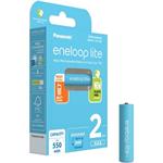 Panasonic eneloop lite, AAA, Ni-Mh, 550mAh, 3000 cyklů, 2ks