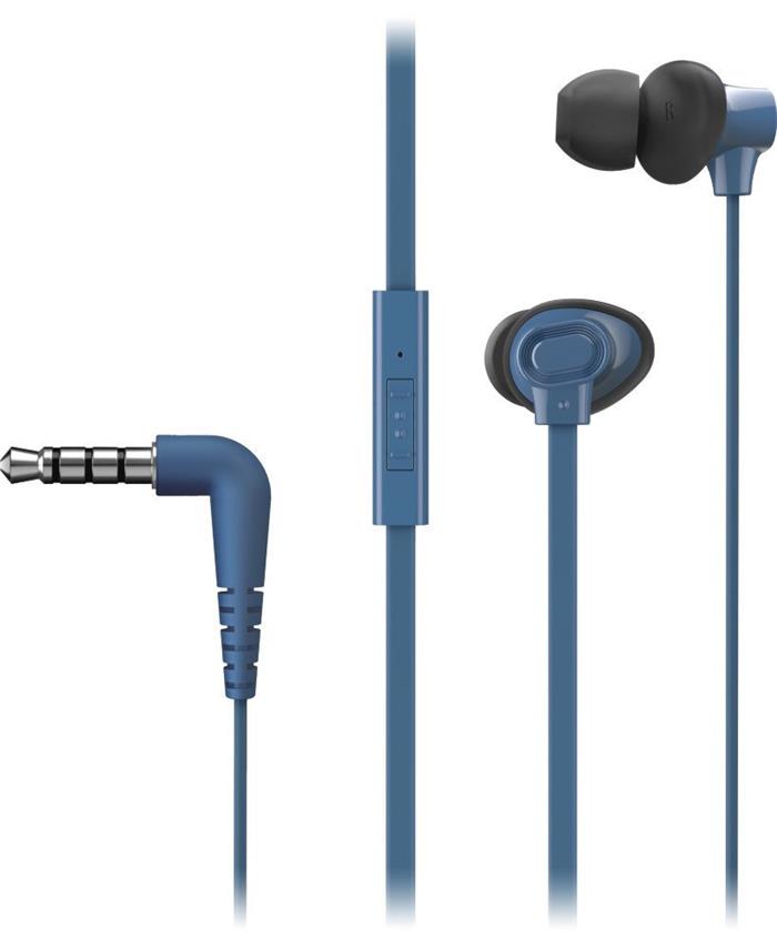 Panasonic RP-TCM130E-A, sluchátka do uší, mikforon, modrá