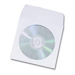 Papírová obálka s okénkem a samolepícím klipem pro 1 CD/DVD, 100ks