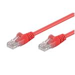 Patch kabel UTP RJ45-RJ45 level 5e 0.25m červená