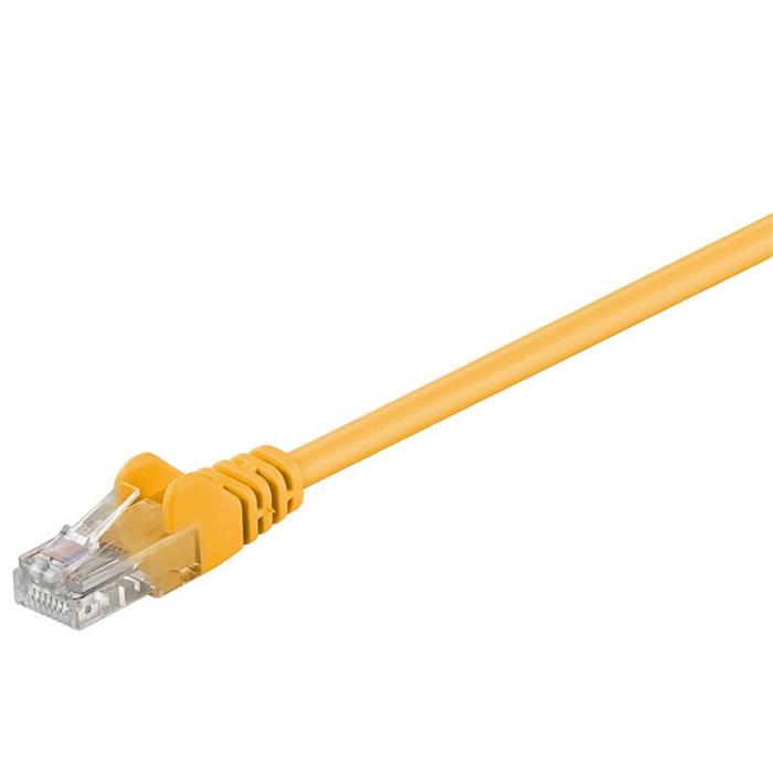 Patch kabel UTP RJ45-RJ45 level 5e 10m žlutá