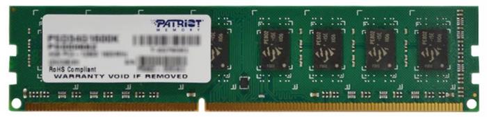 Patriot 4GB DDR3 1600MHz CL11, dual rank, DIMM, 1.5V