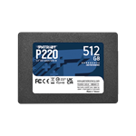 Patriot P220 512GB, 2.5" SSD, SATA III, 550R/500W