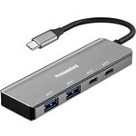 PremiumCord 10G SuperSpeed Hub USB-C na 2x USB 3.2 C +2x USB 3.2 A,  Aluminum