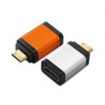 PremiumCord Adapter HDMI Typ A samice - mini HDMI Typ C samec, oranžová