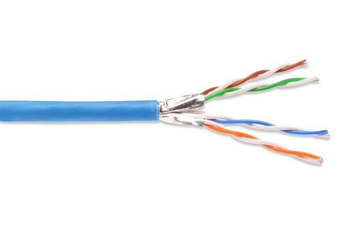 PremiumCord CAT6A FTP Kabel 4x2,drát AWG23,čistá měď 305m LSOH