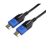 PremiumCord HDMI 2.1 optický kabel 8K@60Hz 4K@120Hz 10m zlacený