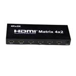 PremiumCord HDMI matrix switch 4:2 s audiem, rozlišení 4Kx2K