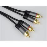 PremiumCord HQ stíněný kabel 2x CINCH-2x CINCH M/M 5m