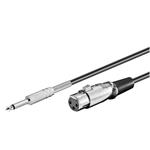 PremiumCord Kabel Jack 6.3mm-XLR M/F 6m