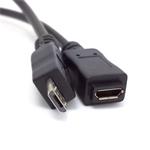 PremiumCord Kabel prodlužovací micro USB 2.0, 2m, černý