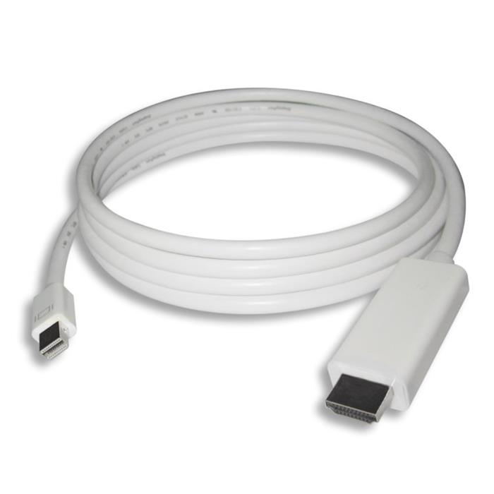 PremiumCord mini DisplayPort 1.2 na HDMI 2.0 kabel pro rozlišení 4Kx2K@60Hz, 3m