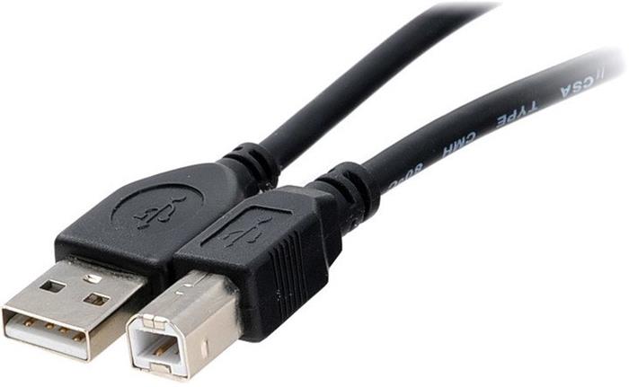 PremiumCord propojovací kabel USB 2.0, A-B, 2m, černý