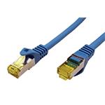 S/FTP patchkabel kat. 7, s konektory RJ45, LSOH, 10m, modrý