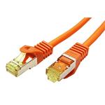 S/FTP patchkabel kat. 7, s konektory RJ45, LSOH, 1m, oranžový