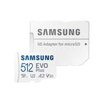 Samsung EVO Plus 512GB microSDXC karta, UHS-I U3 A2 + SD adaptér