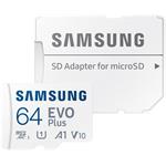 Samsung EVO Plus 64GB microSDXC karta, UHS-I U1 A1 + SD adaptér