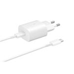 Samsung rychlonabíječka EP-TA800, 25W, USB-C kabel, bílá