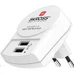 SKROSS Euro USB nabíjecí adaptér, 2400mA, 2x USB výstup