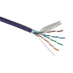 Solarix kabel FTP CAT6 drát 500m LS0H fialový  SXKD-6-FTP-LS0H
