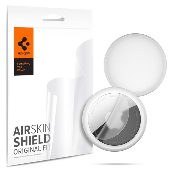 Spigen AirSkin Shield HD 4-Pack, ochranné fólie pro Apple AirTag, transparent