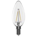 Tesla - LED žárovka CRYSTAL RETRO svíčka CANDLE E14, 3,2W, 230V, 350lm, 2700K teplá bílá, 360°, čirá