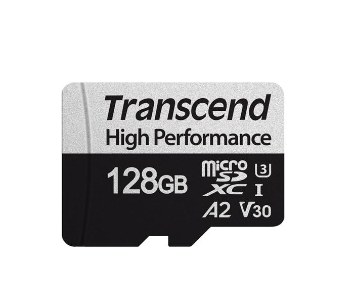 Transcend 128GB microSDXC karta, UHS-I U3 V30 A2