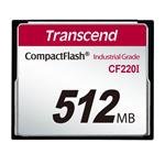 Transcend 512MB INDUSTRIAL TEMP CF220I CF CARD (SLC) Fixed disk and UDMA5