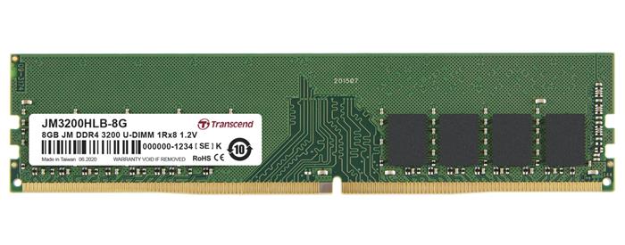 Transcend JetRam 8GB DDR4 3200MHz CL22 DIMM