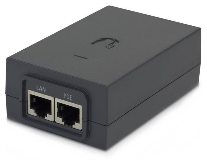 Ubiquiti POE-48, Gigabit PoE adapter 48V/0,5A (24W), včetně napájecího kabelu