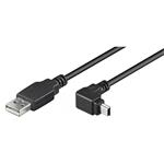 USB 2.0 kabel, typ A -> Mini B 5pin, 1.8m, lomený 90° Garmin