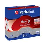 Verbatim BD-RE, 25GB, 2x, 5ks, jewel case