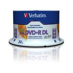 Verbatim DVD+R DL 8.5GB, 8x, Printable, 50ks, spindle