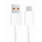 Xiaomi originální USB-C datový Kabel, 6A, 1m, bílý