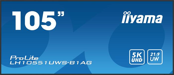 105" iiyama LH10551UWS-B1AG: IPS,5K,USB-C,24/7