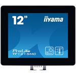 12" iiyama TF1215MC-B1: IPS, XGA, capacitive, 10P, 540cd/m2, VGA, DP, HDMI, IP65, Ball Drop, černý