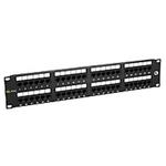 19" Patch panel Solarix 48 x RJ45 CAT5E UTP černý