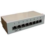 19" STP Patch box DATACOM 8 port cat.5e