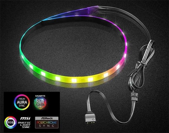 1stCOOL LED pásek AURA EVO ARGB LED, pásek 3-pin, ARGB strip, 30cm