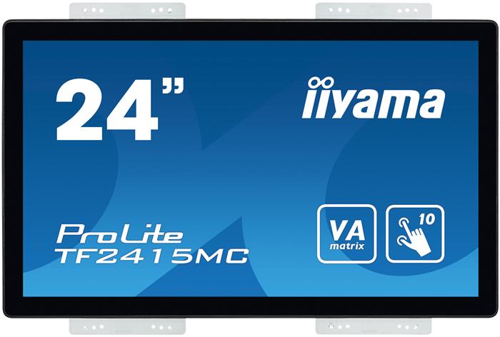 24" iiyama TF2415MC-B2: VA, FullHD, capacitive, 10P, 350cd/m2, VGA, DP, HDMI, černý