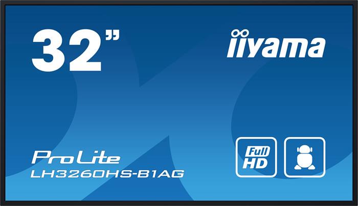 32" iiyama LH3260HS-B1AG: VA,FHD,Android 11,24/7