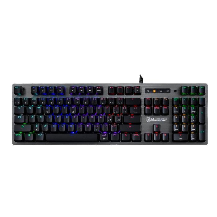 A4tech Bloody B760 podsvícená mechanická herní klávesnice, Black Switch, USB, CZ, černá