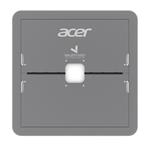 Acer notebook stand, slitina zinku a nerezové ocele, pouze 136g, pro notebooky do 15", stříbrný