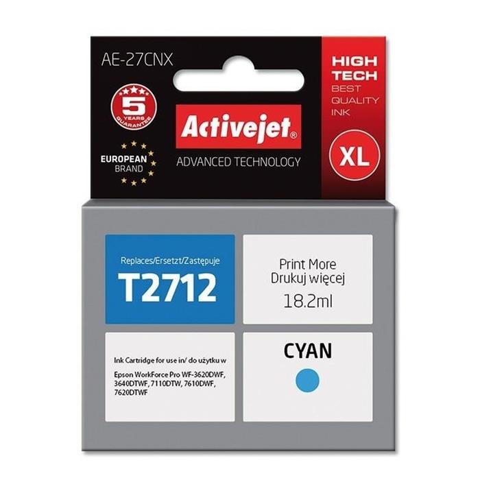 ActiveJet náhrada za Epson T2712, azurová, 18ml