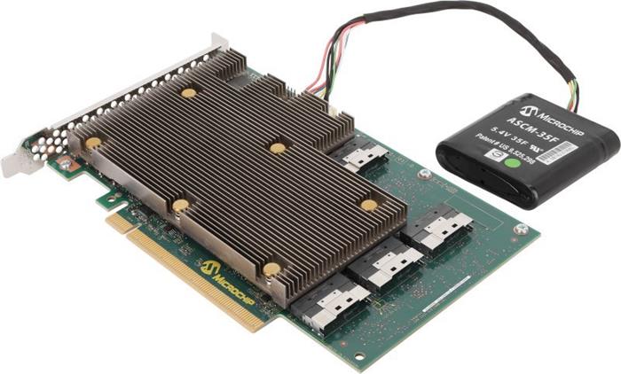 Adaptec SmartRAID Ultra 3258p-32i /e SAS4/NVMe4 RAID(0/1/5/6/10/50/60) 4×8654-8i,exp:240HD/32NVMe,8GB,PCI-E16g4 FH