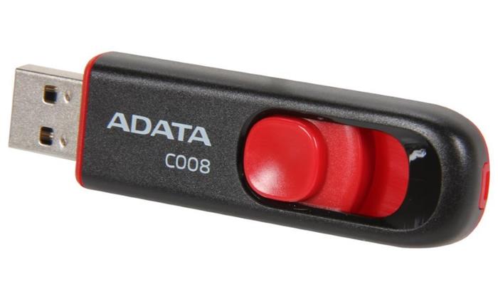 ADATA C008 16GB, flash disk, USB 2.0, Black