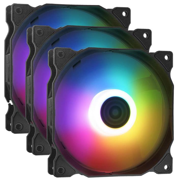 Adata XPG Vento 120mm fan ARGB černý, PWM, 3 pack