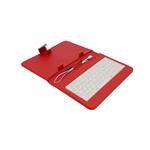 AIREN AiTab Leather Case 1, 7" pouzdro s klávesnicí, microUSB, CZ, červené