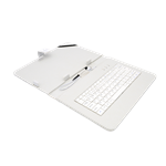 AIREN AiTab Leather Case 4, 10" pouzdro s klávesnicí, microUSB, CZ, bílé